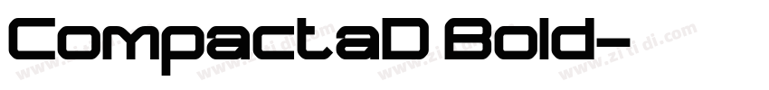 CompactaD Bold字体转换